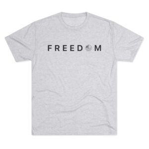 Freedom (White) Tri-Blend Crew Tee